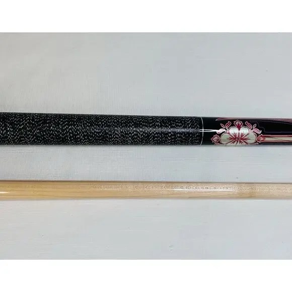 Athena Two Piece 58.5 in. Billiards Pool Cue Stick 20 Oz W/ Case Floral - Picture 4 of 8